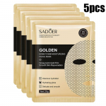 24k kuldne k&auml;rgstruktuuri lehtmask niisutab ja eemaldab kortsud Meeessents &otilde;rna nahka Kollageeni pinguldav nahk 5pcs