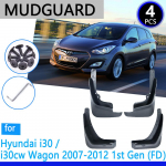 Mudguards fit for Hyundai i30 i30cw Wagon 2007~2012 FD 2008 2009 2010 2011 Car Accessories Mudflap Fender Auto Replacement