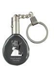 Danish-Swedish Farmdog - pendant with a photo of a dog, crystal key ring in a gift box, a unique gift by Art-Dog