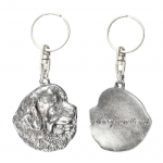 Newfoundland, Newfs, Newfies - Silver-plated pendant with a dog in a decorative box, handbag decoration, backpack pendant by Art-Dog brand