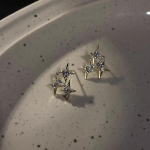 Super Shining Star Stud K&otilde;rvar&otilde;ngad Naiste Kerge Luksus Ni&scaron;&scaron; Temperament Internet Kuulsuste Stiilis Sanlian Star Tsirkoon K&otilde;rvar&otilde;ngad S&uuml;gis ja Talv