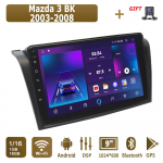 Android Carplay Auto Raadio Mazda 3 BK 2003-2008 jaoks Multimeediam&auml;ngija Peaseade Stereo GPS Navigatsioon BT WIFI 2+32GB 2+32GB