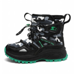 T&uuml;drukute talvised &uuml;lisuured libisemisvastased moodsad v&auml;listingimustes kasutatavad paksu tald, pehme isolatsiooniga lumesaapad k&otilde;rge &uuml;laosaga poiste puuvillased kingad 30 roosa