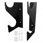 1 paari terade hoiuriiul seinale kinnitatav kruvidega paigaldus, suurep&auml;rane koormust kandev libisemisvastane valgusm&otilde;&otilde;ga vitriin, terahoidik seinakaunistus must