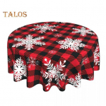 J&otilde;ululaudlina Lumehelbepleed Prindi uusaasta stiil &Uuml;mmargune Lihtne Hooldus Lauakaitse Banketid S&ouml;&ouml;gituba K&ouml;&ouml;k Peokaunistus Snowflake