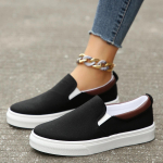 mood Suvi Naised Daamid Naissoost Ehtne Nahk Valged Kingad Madalad Tennised Slip-on Pehmed Vulkaniseeritud Kingad Suurus 43 36 must