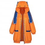 Anime Tegelane Kakegurui Yomoduki Runa Cosplay Kost&uuml;&uuml;mid Kapuutsiga pusa Sundm&auml;ngur Kapuutsiga pusad Parukas Sokk &Uuml;likond Pluss Suurus XXXL oranž