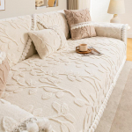 Leaf Jacquard diivanir&auml;tikumatt Paks pl&uuml;&uuml;s L-kujuline nurk libisemiskindel diivani kate Lihtsus diivanipadi Chaise Longue diivanikate 110x210cm 1pcs