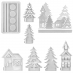 Majakujulised silikoonvormid k&uuml;&uuml;nlahoidja vorm K&auml;sitsi valmistatud valandid vormid isetehtud seebivormid puuvormid p&uuml;hadekaunistuste jaoks