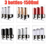 Vannitoa seina seebi dosaator Pump Mount Shampoo Vedel Dosaatorid Pesuaine Du&scaron;igeel Pudel K&ouml;&ouml;gitarvikud koju 3PCS-High quality valge