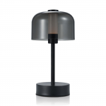 LED juhtmeta laualamp Laetav laualamp Minimalistlik &ouml;&ouml;valgus puutetundlik 3 v&auml;rvi must