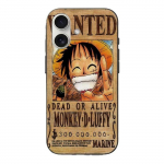 Maniacase &uuml;mbris Iphone 16 jaoks One Piece Wanted Poster Monkey D. Luffy