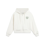 Li Ning Spordielustiili seeria &Uuml;hev&auml;rviline L&otilde;tv l&otilde;ige Kapuutsiga dressipluus Naiste dressipluus Helebeež AWDT372-4 XL white