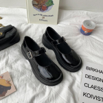 S&uuml;gisesed Mary Jane V&auml;ikesed Nahast Kingad Naistele Suur Suurus Mitmek&uuml;lgsed Retro Briti Stiilis Platvorm &Uuml;mar Ninaga Kingad Chaussure Femme 35