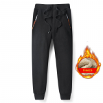 FiveFive Talvised paksud soojad fliisist dressip&uuml;ksid Meeste Joggerid Spordir&otilde;ivad Vabaaja spordip&uuml;ksid Plus Size 8XL must