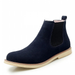 Veinpunased Meeste Chelsea Boots Flock &Uuml;mmarguse varbaga &auml;risaapad madala kontsaga meestele Slip on Men Boots Bots Pour Hommes 2024 38