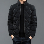 Kahekihiline meeste sulejope Talvine paksenenud mood vabaaja jope Trend Kvaliteetne meeste &uuml;laosa krae isolatsioon M