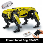 Uus 936PCS RC Power Robot Koer Ehitusklotsid 15066 Tehnilised Robot M&auml;nguasjad Motoriseeritud Boston Dynamics Big Alpha Dog Model Klotsid Kingitused kollane