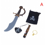 Piraat-silmaplaastri m&uuml;ndid laeva &otilde;hupallid pealuu m&uuml;ts lastele soosib kinkem&auml;nguasjakomplekti Halloweeni teemapeo kaunistusteks