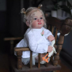 24-tolline pehmest riidest keha Reborn Baby Doll Tutti n&auml;htavate veenidega Elutruu printsess V&auml;ikelaps Vasts&uuml;ndinud nukut&uuml;druk T&otilde;elise v&auml;limusega kullast juustest taass&uuml;nni nukud 60cm cloth body