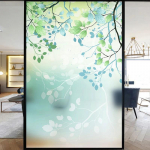 40-120cm Kevadlilled Akna Kile Vin&uuml;&uuml;l Klaasikile Privaatsuskaitse Kleepsud Vitraažakna Kiled Kontori Kodu Dekoratsioon 40x90cm