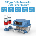 Munade automaatne inkubaator munade jaoks Brooder 110 V 220 V toitepistik Kahe kanaliga sooja &otilde;hu tsirkulatsioon Intelligentne munade inkubatsioon sisemine US Plug 110V