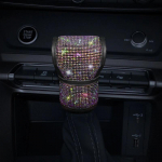 V&auml;rviline PU-nahast auto roolikatte komplekt Teemant-roosa auto rattakatete &uuml;mbrised naiste t&uuml;drukute autotarvikud naistele