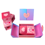 Paberist avanevad naljakad kingikarbid Uudsed t&auml;henduslikud kingikotid Valentinip&auml;eva kingitused Gradient pink