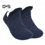 1 paar libisemisvastaseid p&otilde;randasokke Soojus Mugavus Niiskust imav hubane fliisvooder Kootud Reguleeritavad Toasussisokid Puhkusekingitus Talvesokid 26cm hall