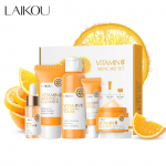 LAIKOU C-vitamiini seeria nahahooldustoodete komplekt 5-osaline niisutav kangasmaskide komplekt Skincare set