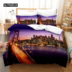New Yorgi &ouml;&ouml;vaatega voodipesukomplekt Queen-suurusega voodipesukomplekt / tekikott Padjap&uuml;&uuml;ri komplekt Pehme kodutekstiilist voodipesu AU Single(140x210cm)