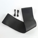 2024 Uus nahast auto rooliratta kate Four Seasons &Uuml;ldine k&auml;epideme kate K&auml;sitsi &otilde;mmeldud auto rooliratta k&auml;epideme kate auto kaunistus must