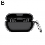 Solo Budsi jaoks l&auml;bipaistev kaitse&uuml;mbris koos v&otilde;tmehoidjaga kriimustustega TPU-kindel kaitse All-rou G2M7 transparent black-for Beats Solo Buds