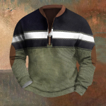 Meeste Retro Casual gradienttr&uuml;kiga kampsun XXXXL