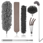 2,5 m teleskoopiline puhastusp&uuml;hkija hari 6 tk komplekt pragu &auml;mblikuv&otilde;rk mikrokiust harjad painutatav majapidamistolmupuhastus eemaldaja