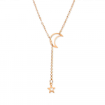 Uus Lihtne Kuu T&auml;hega Ripatsiga Choker Kaelakee Lihtne Kuldse V&auml;rvi Sulamist Amulett Kett Collares Kaelakee Naistele Peoehted