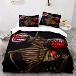 Siren Head Voodipesukomplekt &Uuml;heinimese Twin T&auml;iskasvanu Queen King Suuruses Siren Head Voodikomplekt T&auml;iskasvanu Laste Magamistoa Tekikoti Komplektid 3D Prindiga 001 70x133cm 2pcs white