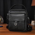 Meeste Crossbody kott Ehtsast nahast &otilde;lakott &Auml;ri vabaaja Kerge luksus Kiht Lehma nahk Kerge Meeste seljakott must