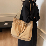 Juhuslik suure mahutavusega kott Naiste uus nailonist riidest &otilde;lakott Kolledži &uuml;li&otilde;pilaste reisil reisikott khaki