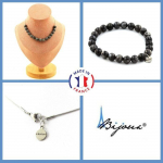 Pierres et Min&eacute;raux. Parure bijoux Bracelet Collier 15 Perles Labradorite 8 mm. Chaine en Taille personnalisable.