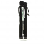 Pierres et Min&eacute;raux. Stylo min&eacute;raux Epidote de Myanmar (Birmanie). Couleur noir.