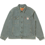 Levis SS25 Triibulise Mustriga N&ouml;&ouml;pkinnitusega Jakk Meeste jakid Hele-Sinine A4820-0016 M