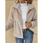 YYFS Naiste mood vabaaja &uuml;hev&auml;rviline printimine s&uuml;gistalv pikkade varrukatega POLO kaelusega jakid ja mantlid S