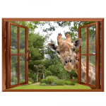 60*90cm 3D valeakna seinamaaling Elutuba Magamistuba Lastetuba Eemaldatav seinakleebis Hoom Decor 1SET