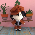 Anime Bungou hulkuvad koerad Dostojevski Palus nukum&auml;nguasi Osamu Dazai Nakahara Chuya armas pehme t&auml;idisega padi s&uuml;nnip&auml;evakingitus 20cm 20cm