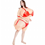 Hawaii stiilis seksikad t&auml;ispuhutavad bikiinid, t&auml;iskasvanutele One size, 150-190cm punane