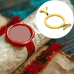 Metal Wax Seal Mold Sealing DIY Decoration Zinc Alloy suits 2.5cm Stamp gold heart