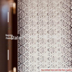 Vintage Mattklaasist Akna Kleebised: Valgust l&auml;bilaskev, privaatsust tagav ja peegeldusvastane kile vannitoa ja tualettruumi akendele 70cm x 2m