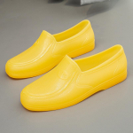 Meeste kollased veekindlad libisemiskindlad vihmasaapad: Paksendatud Ehitusplatsi T&ouml;&ouml;riided 42