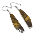 Dragon Jasper Handmade 925 Sterling Silver Gift Jewelry Earring 2.17 g1j37